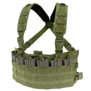 เสื้อกั๊กไนลอนแนวยุทธวิธีชั้นยอดพร้อมสายรัดเบาะรองหน้าอกอุปกรณ์นิรภัยแบบปรับได้อย่างรวดเร็ว - Product Image 4