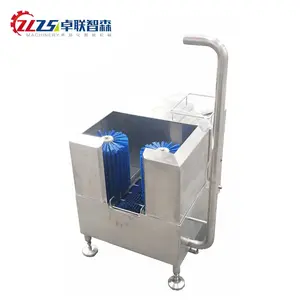 Zlzsen卫生站自动清洗和手洗靴清洗机，带门禁系统