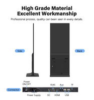 Écran publicitaire LCD autonome de 85 pouces avec Android 10/11, 2 Go de RAM/32 Go de stockage, CMS à distance, prise en charge graphique pour ascenseurs