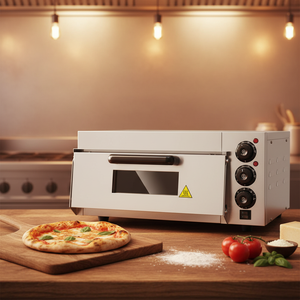 Forno Elettrico Professionale per <span class=keywords><strong>Pizza</strong></span> da Panificio, Monostrato, da Incasso, con Funzione Tostatura Superiore e Timer - Product Image 1