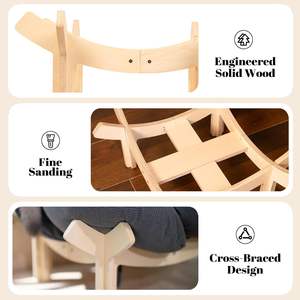 Cama para Gatos con Marco de Madera, Muebles Modernos y Minimalistas para Gatos, Sofá Cama Elegante para Mascotas, Cama para Gatos de Madera Resistente - Product Image 6