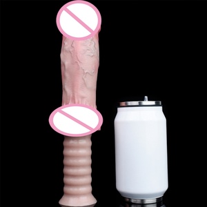 FAAK Dildo Suave de Doble Capa con Asa de Silicona Suave al Tacto, Plug Anal Largo, Masturbador Masculino y Femenino, Juguetes Sexuales al por Mayor - Product Image 3