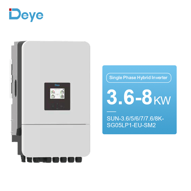 For All One SUN-3.6/5/6/7/7.6/8K-SG05LP1-EU-AM2-P Single Phase Hybrid Inverter 97.6% Efficiency for Home Solar Power System