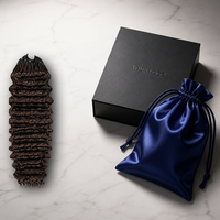 Extensions de cheveux vietnamiennes en plumes, double trame, crochet, 100% cheveux humains vierges, bouclés profonds, avec fil invisible, vente en gros