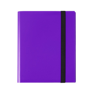 Carpeta de álbum de tarjetas coleccionables con correa elástica personalizada de fábrica-Carpeta de bolsillo de carga lateral 360 para tarjeta de juego - Product Image 1