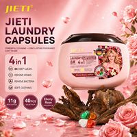 Capsules de lessive 4-en-1 parfum Ébène Rose 11g 40 unités – Concentré 8X pour un nettoyage en profondeur, un parfum longue durée et des soins du linge