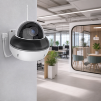 Caméra de sécurité PTZ sans fil WiFi avec projecteur infrarouge, vision nocturne couleur, détection de mouvement, étanche IP66 pour maison et ferme