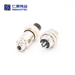 GX12 4 kutuplu bölme havacılık konektörü Aviator 4 Pin fiş - Product Image 3