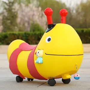 Çocuk plastik oyuncak araba karikatür tasarım ucuz fiyat çocuklar için salıncak araba