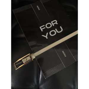 Ceinture fine Fiori avec boucle à ardillon dorée en alliage, style décontracté pour vous - Product Image 1