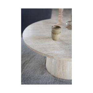 Plateau de table en pierre frittée aspect travertin, 22 mm d'épaisseur, durable et écologique pour restaurants, cafés, hôtels et tables d'extérieur - Product Image 4