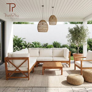 Juego de Sofá Cama Chesterfield Moderno y Tradicional de Madera para Apartamento, Villa, Hotel, Muebles Plegables Modulares para Sala de Estar y Exteriores - Product Image 5