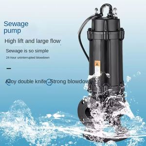 QW Sewage Pump, 380V Three-phase Non <b>Clogging</b> Submersible Pump, 220V, Suitable for Household Use, for Pumping Sludge and Manure - Product Image 6