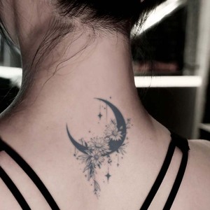 Fiore e luna tatuaggio temporaneo Semi permanente tatuaggio impermeabile per 2 settimane realistico tatuaggio a base di erbe per il corpo del braccio - Product Image 4
