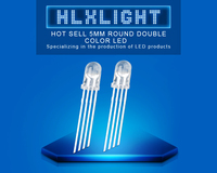Diode LED RGB 5 mm 3/4 broches F5 DIP à lentille ronde transparente, multicolore contrôlable, anode commune, 0,1 W, diode laser RGB, diode électroluminescente