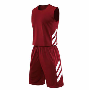 Uniforme de basket-ball flambant neuf pour adultes de haute qualité matériau durable équipe porter des ensembles respirants Style - Product Image 5