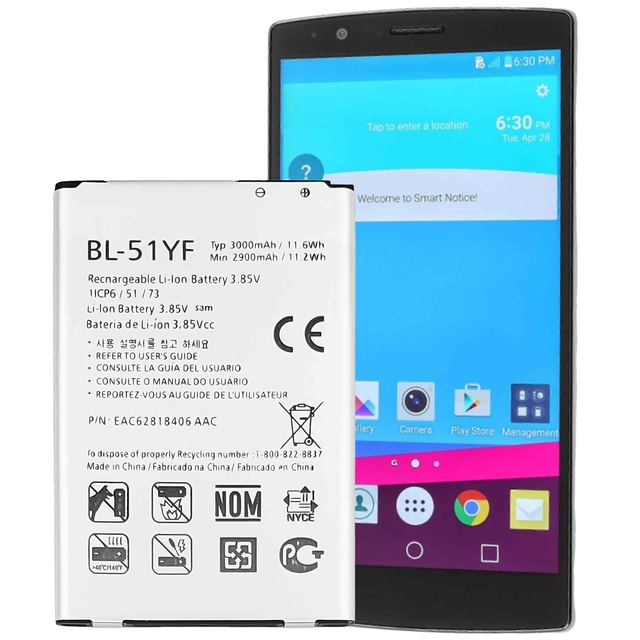Battery Accessories Digital Battery 3000mAh BL-51YF for LG G4 G4 STYLUS Cell Phone Parts