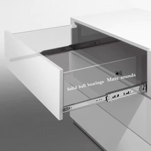 <span class=keywords><strong>Guide</strong></span> <span class=keywords><strong>per</strong></span> cassetti Felmax da 45 mm, silenziose, a estrazione totale, scorrevoli, <span class=keywords><strong>per</strong></span> armadi e mobili da ufficio - Product Image 5