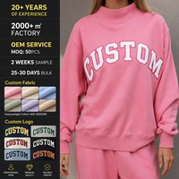 Sudadera con Capucha Bordada de Tela de Rizo Extra Grande Unisex para Mujer, con Logotipo Personalizado en la Parte Delantera, Servicio OEM
