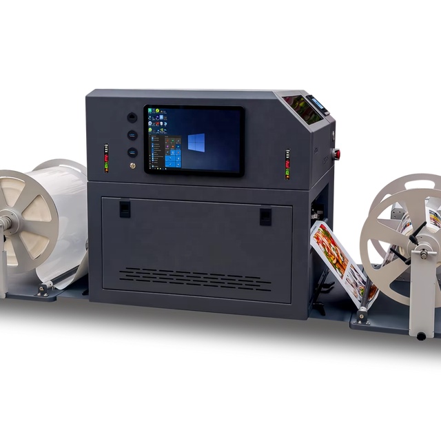 DIY Roll to Roll Label Sticker Bottle Label Printing Machine With Factory Price