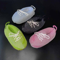 Chaussons d'intérieur de luxe taille unique, pantoufles de sport en peluche, chaussures de sport pour femmes, tennis, basketball
