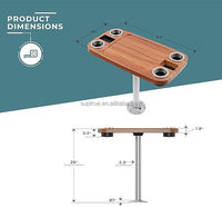 Suptrue Kit de mobilier pour camping-car 18"x34" en gros, table de caravane, table de camping-car, support de plateau pour boissons et aliments, support de bureau de voyage à vendre