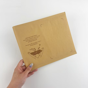 Eco-Friendly Printed Kraft Bubble Mailers - Eco Friendly Bubble Courier Bag <b>Envelopes</b> for Small Business Self Adhesive Tape - Product Image 3
