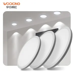 WOOJONG Plafonniers LED de haute qualité à montage en surface pour l'éclairage intérieur 15W 18W OEM Plastique + Aluminium Panneau LED IP 20