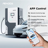 Chargeur DC double pistolet Penoda certifié ANATEL, nouveau modèle 60kW 120kW CCS2 GB/T, station de charge rapide DC, écran tactile 10'', IP55