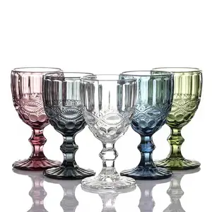 Wholesale cheap Amazon products wedding use multi - colored goblets wine glasses