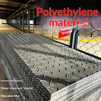 Plaque de base routière en polyéthylène, mobile, résistante à la compression, résistante à l'usure, antidérapante, plancher temporaire personnalisé