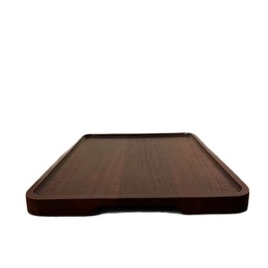 Acacia Wood Serving <b>Tray</b> 34x25x2cm Solid Color For <b>Tea</b> Coffee Hotel Use - Product Image 5