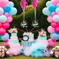 Canon à fumée électrique pour révélation du sexe, machine à confettis, contrôleur DMX, sûr, réutilisable, pour fêtes du Nouvel An, baby showers, extérieur