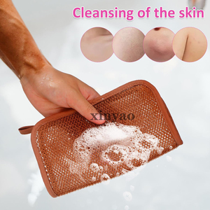 Toallitas Exfoliantes de Esponja Africana de Nailon con Logotipo Personalizado, Toallitas de Baño de Doble Cara para una Limpieza Profunda del Rostro y el Cuerpo - Product Image 4