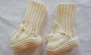 Ins Offre Spéciale infantile nouveau-né tricoté bébé chaussette chaussures 100% laine mérinos bébé chaussons pour nouveau-né 0 à 3 <span class=keywords><strong>mois</strong></span> - Product Image 3