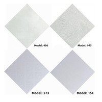 Panel de Yeso Cuadrado Perforado Artístico Recubierto de Vinilo PVC Blanco de 8 mm para Techo Falso