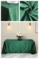 Großhandel Elegante Hochwertige Samt-Tischdecke für Hochzeiten, Bankette und Partys