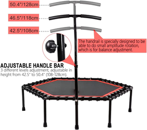 2023 Mini Trampoline silencieux et facile à assembler, entraînement <span class=keywords><strong>Cardio</strong></span> à saut élastique pour enfants en plein air - Product Image 3
