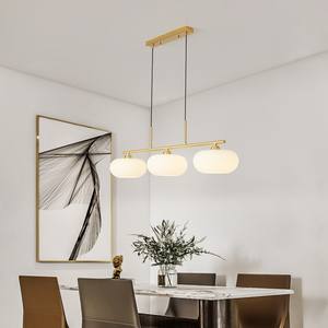 Lustre en forme de kaki de style japonais, luminaire de bar créatif et luxueux, luminaire suspendu moderne et simple en verre pour restaurant - Product Image 1