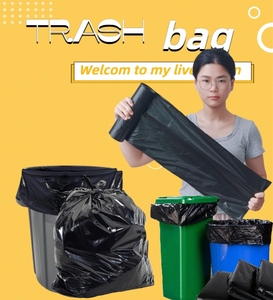 quality biodegradable disposable garbage trash <b>refuse</b> rubbish bags <b>bin</b> liners for wholesale - Product Image 2
