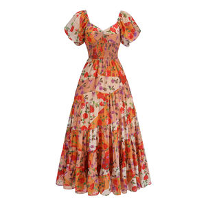 SB2967 <span class=keywords><strong>Robe</strong></span> florale de style bohème Robes décontractées d'été élégantes pour femme <span class=keywords><strong>Robe</strong></span> de soirée <span class=keywords><strong>longue</strong></span> - Product Image 1