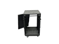 Boîtier de montage en rack 8U 12U 14U 16U avec roues, flight case détachable ignifuge et antichoc pour équipement audio, vidéo et éclairage de scène
