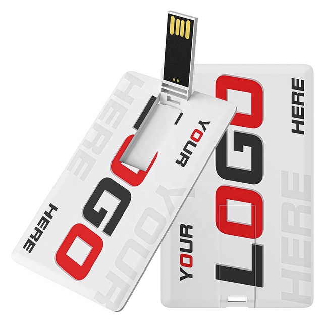 Factory Price Card Type Business Card Credit Card USB Flash Drive 2GB 4GB 8GB Memory Stick 16GB 32GB 64GB 128GB Pendrive