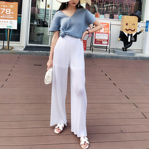 Blusa plisada <span class=keywords><strong>Issey</strong></span> <span class=keywords><strong>Miyake</strong></span> T camisa verano plus tamaño mujeres v cuello <span class=keywords><strong>de</strong></span> moda manga abrigo top - Product Image 6