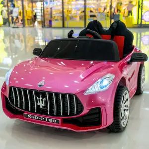 New Kids Elektrische Auto Koel Vier Wiel Auto Rit Op Speelgoed Outdoor Speelgoed Twee Kleur Blauw Roze/2-seat Kinderen Auto Speelgoed