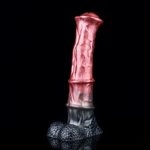 Dildo realista de caballo, juguete sexual de silicona con forma de pene de animal, dildo monstruoso con fuerte ventosa para mujeres, hombres y parejas. - Product Image 2