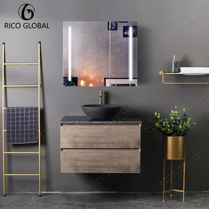 Mueble de Baño de Mármol Natural Hecho a Mano con Diseño Europeo, Construcción Duradera, Lavabo de Cerámica Resistente a las Manchas, Vetas Únicas - Product Image 1