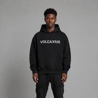 Sweat à capuche de luxe 405 GSM, style streetwear haut de gamme, imprimé personnalisé, broderie, tissu éponge de luxe, écologique, coupe classique pour l'hiver
