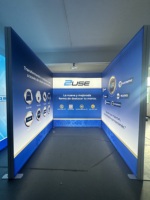 Stand d'exposition TIANLANG avec éclairage SEG, cadre en aluminium personnalisé pour stand d'exposition