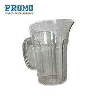 Bouilloire à dix cornes 1.3 litres logo personnalisé sans bpa verre de bière en plastique stein ps pichet d'eau en plastique transparent chope de bière en plastique